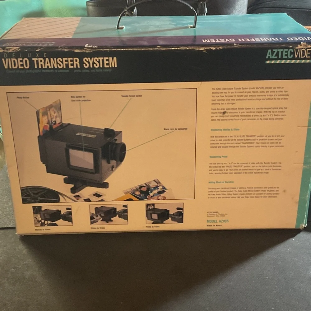 AztecVideo Deluxe Video Transfer System - Black